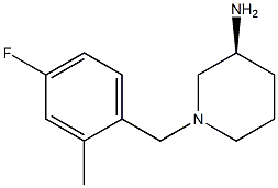 (3S)-1-(4-fluoro-2-methylbenzyl)piperidin-3-amine Structure