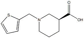 (3S)-1-(thiophen-2-ylmethyl)piperidine-3-carboxylic acid 结构式