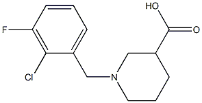 1-(2-chloro-3-fluorobenzyl)piperidine-3-carboxylic acid