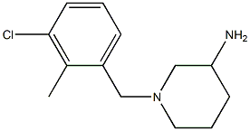 1-(3-chloro-2-methylbenzyl)piperidin-3-amine Structure