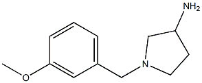 1-(3-methoxybenzyl)pyrrolidin-3-amine Struktur