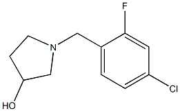 1-(4-chloro-2-fluorobenzyl)pyrrolidin-3-ol Struktur