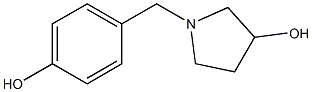 1-(4-hydroxybenzyl)pyrrolidin-3-ol,,结构式