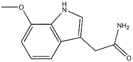 2-(7-methoxy-1H-indol-3-yl)acetamide Struktur