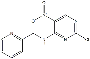 2-chloro-5-nitro-N-(pyridin-2-ylmethyl)pyrimidin-4-amine Structure