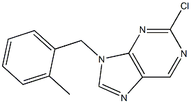 2-chloro-9-(2-methylbenzyl)-9H-purine,,结构式