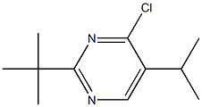 2-tert-butyl-4-chloro-5-(1-methylethyl)pyrimidine,,结构式