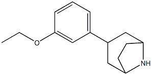 3-(3-ethoxyphenyl)-8-azabicyclo[3.2.1]octane,,结构式