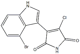 3-(4-bromo-1H-indol-3-yl)-4-chloro-1H-pyrrole-2,5-dione Structure