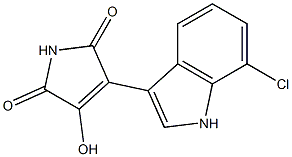 3-(7-chloro-1H-indol-3-yl)-4-hydroxy-1H-pyrrole-2,5-dione Structure