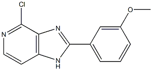 4-chloro-2-(3-methoxyphenyl)-1H-imidazo[4,5-c]pyridine,,结构式