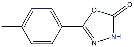 5-(p-トリル)-1,3,4-オキサジアゾール-2(3H)-オン 化学構造式