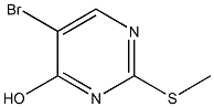 5-bromo-2-(methylsulfanyl)pyrimidin-4-ol,,结构式