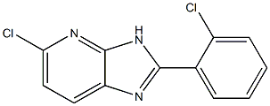 5-chloro-2-(2-chlorophenyl)-3H-imidazo[4,5-b]pyridine 结构式