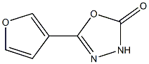 5-furan-3-yl-1,3,4-oxadiazol-2(3H)-one Struktur