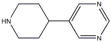 5-piperidin-4-ylpyrimidine,,结构式