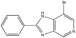 7-bromo-2-phenyl-1H-imidazo[4,5-c]pyridine Struktur