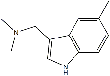 N,N-dimethyl-1-(5-methyl-1H-indol-3-yl)methanamine Structure