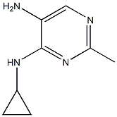 N4-cyclopropyl-2-methylpyrimidine-4,5-diamine Structure