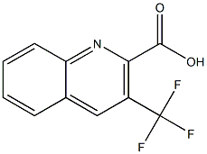 3-Trifluoromethyl-2-quinolinecarboxylic acid 化学構造式