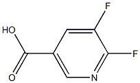 5,6-二氟烟酸, , 结构式