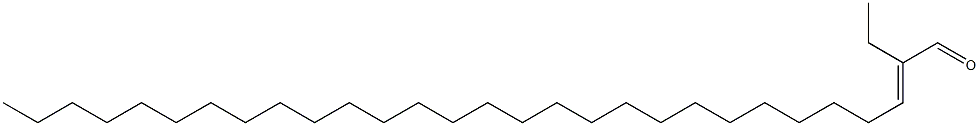 (2E)-2-乙基-二十九-2-烯醛 结构式