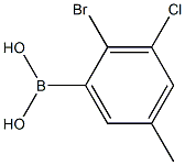 2-Bromo-3-Chloro-5-methylphenylboronic acid Structure