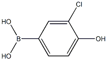 3-CHLORO-4-HYDROXYBENZENEBORONIC ACID ACID Structure