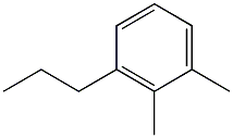 1,2-ジメチル-3-プロピルベンゼン 化学構造式