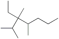 2,3,4-trimethyl-3-ethylheptane Structure