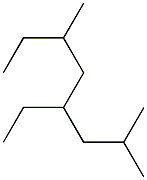 2,6-dimethyl-4-ethyloctane 化学構造式