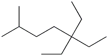 2-methyl-5,5-diethylheptane Structure