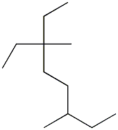 3,6-dimethyl-3-ethyloctane,,结构式