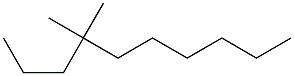 4,4-ジメチルデカン 化学構造式