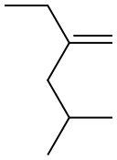 4-methyl-2-ethyl-1-pentene 化学構造式