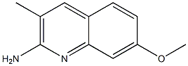 7-METHOXY-3-METHYL-2-QUINOLINAMINE 结构式