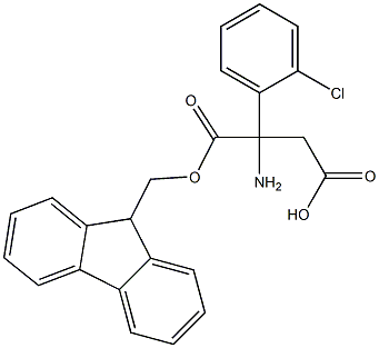 FMOC-3-AMINO-3-(2-CHLOROPHENYL)-PROPIONIC ACID Structure