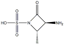 (3S-TRANS)-3-AMINO-4-METHYL-2-OXOAZETIDINE-1-SULPHONIC ACID Structure