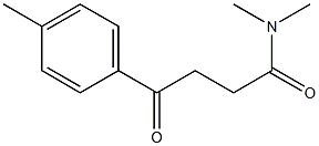 N,N-DIMETHYL-4-OXO-4-P-TOLYLBUTYRAMIDE 结构式