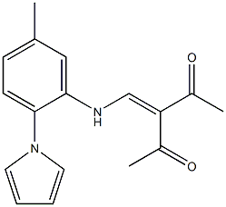 3-{[5-METHYL-2-(1H-PYRROL-1-YL)ANILINO]METHYLIDENE}PENTANE-2,4-DIONE