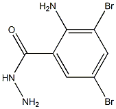 3,5-DIBROMOANTHRANILIC ACID HYDRAZIDE Struktur