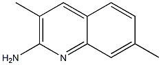 3,7-DIMETHYL-2-QUINOLINAMINE,,结构式