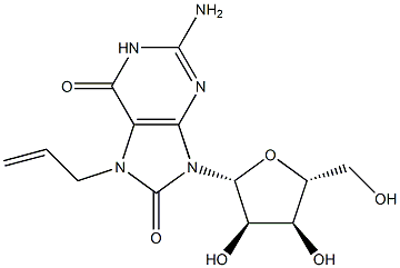 7-ALLYL-8-OXO-GUANOSINE 化学構造式