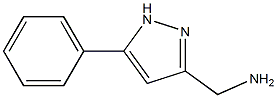 5-PHENYL-1H-PYRAZOLE-3-METHYLAMINE Structure