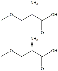 3-METHOXY 2-AMINOPROPANOIC ACID (O-METHYL SERINE),,结构式