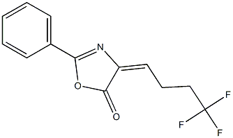 2-PHENYL-4-(4,4,4-TRIFLUOROBUTYLIDENE)-5-OXAZOLONE Struktur