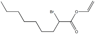 2-溴壬酸乙烯酯,,结构式