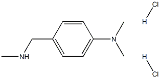 N-methyl-4-(dimethylamino)benzylmine Dihydrochloride,,结构式