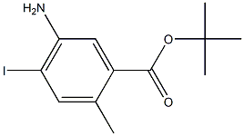 tert-butyl5-amino-4-iodo-2-methylbenzoate Structure