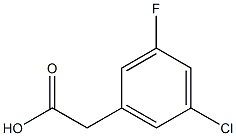 3-氟-5-氯苯乙酸, , 结构式